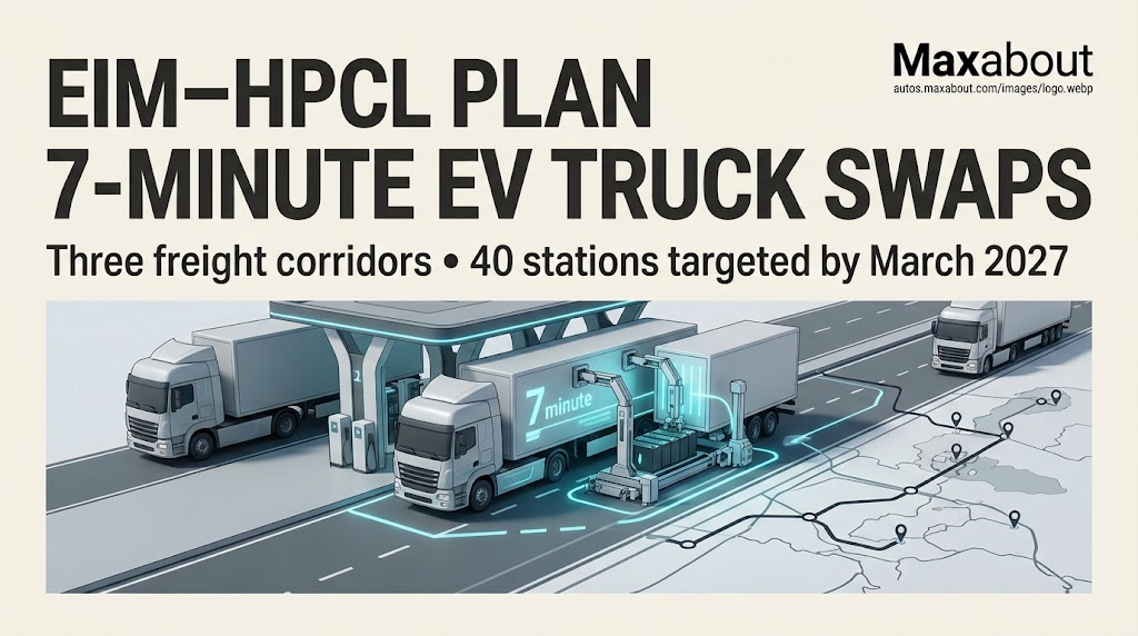 EIM and HPCL Plan EV Truck Battery-Swapping Network on Three Indian Corridors