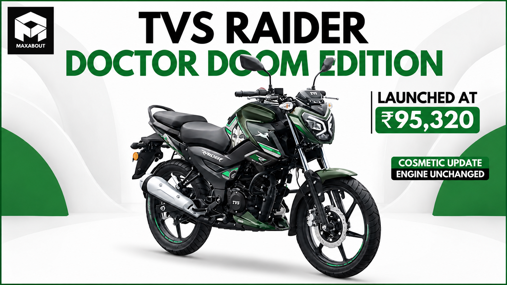 TVS Raider 125 Doctor Doom Edition Launched at ₹95,320