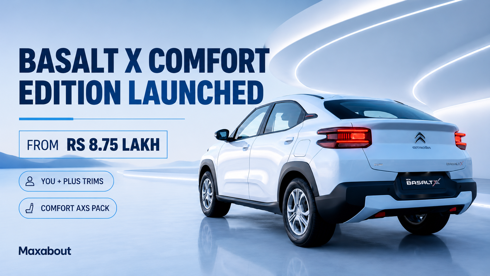 Citroen Basalt X Comfort Edition Launched at ₹8.75 Lakh: Check Price, Features & Specs