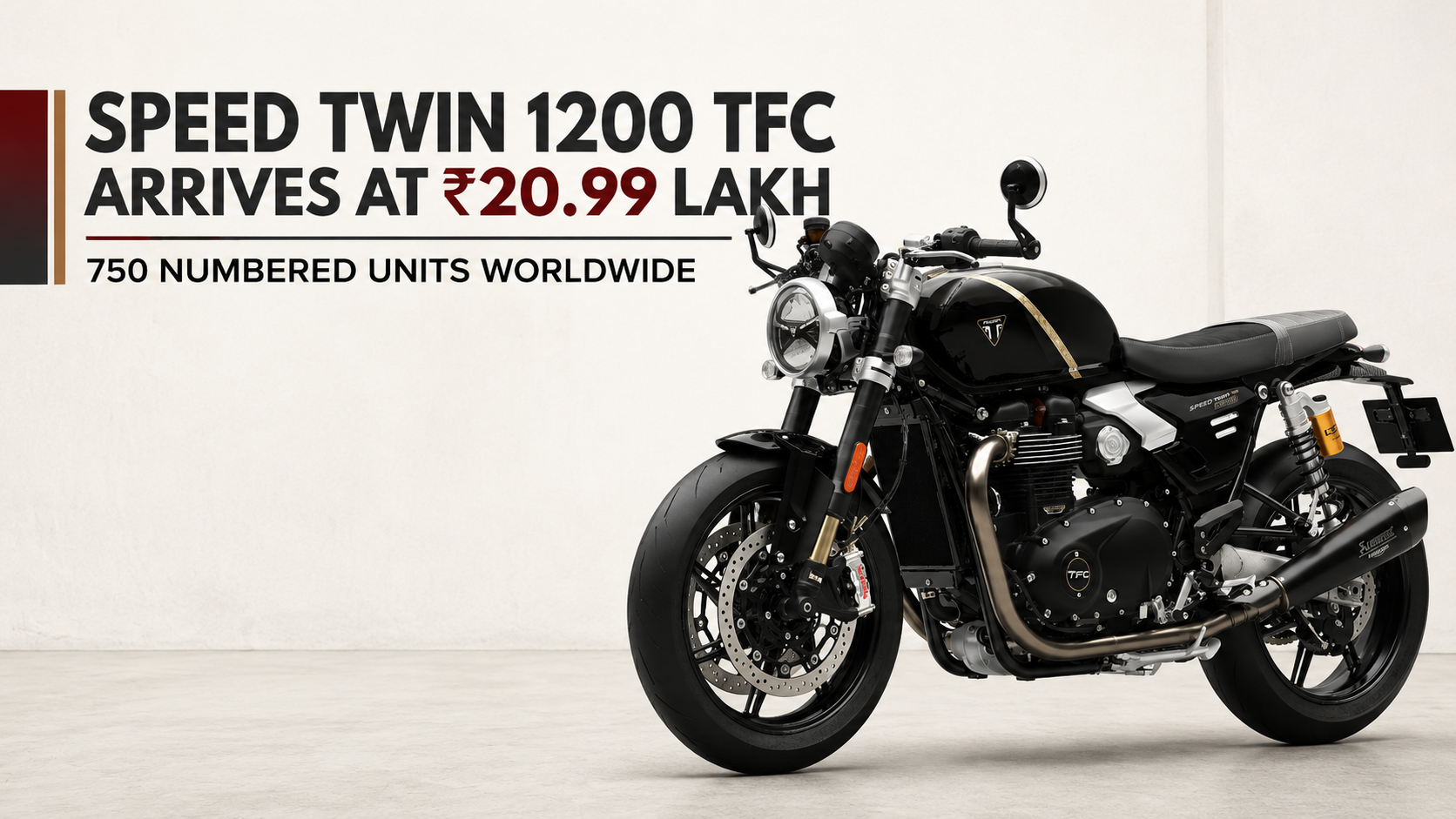 Triumph Speed Twin 1200 TFC Launched in India at ₹20.99 Lakh