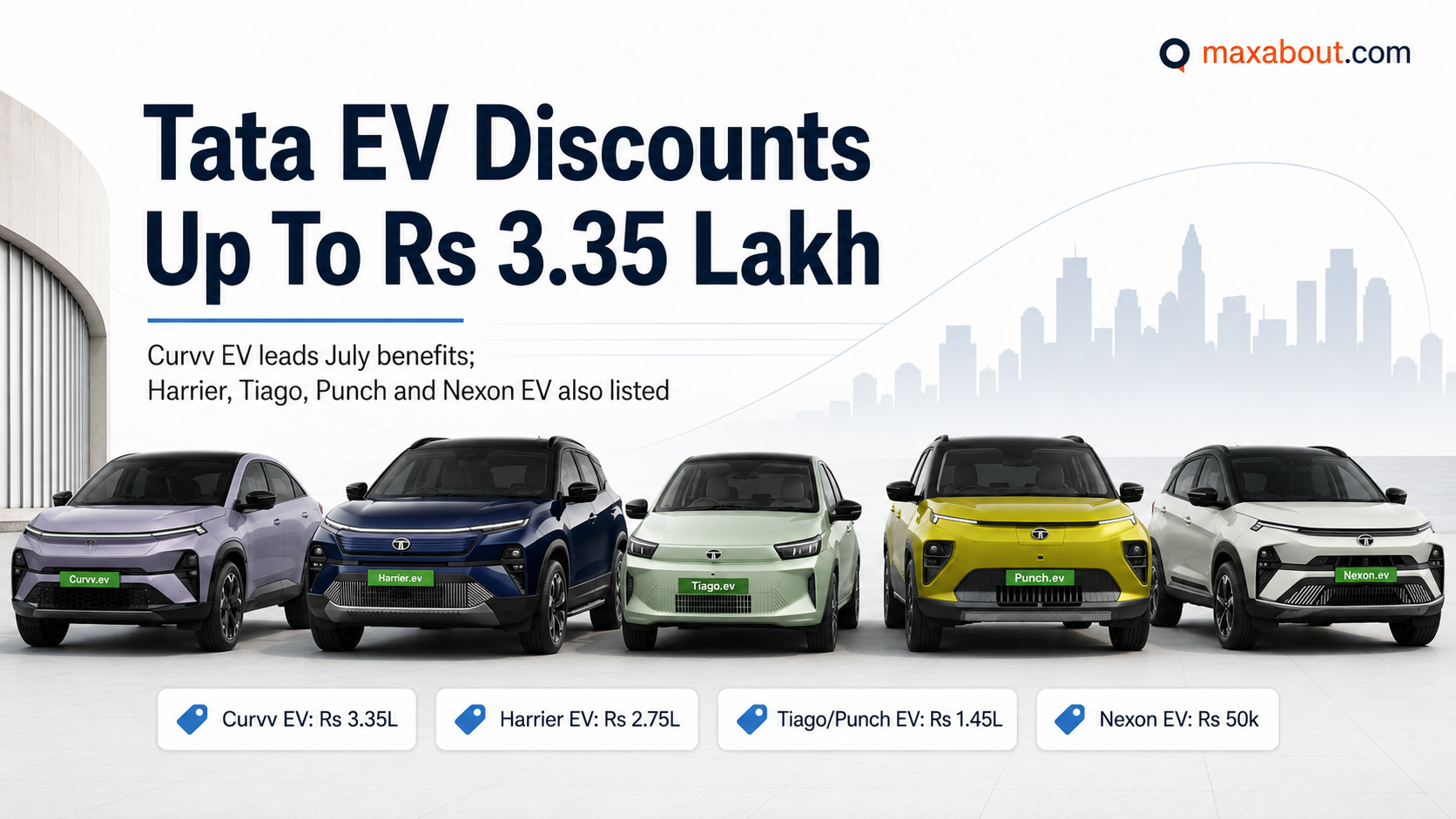 Tata EV Discounts July 2026: Curvv EV Gets Up To Rs 3.35 Lakh Benefits