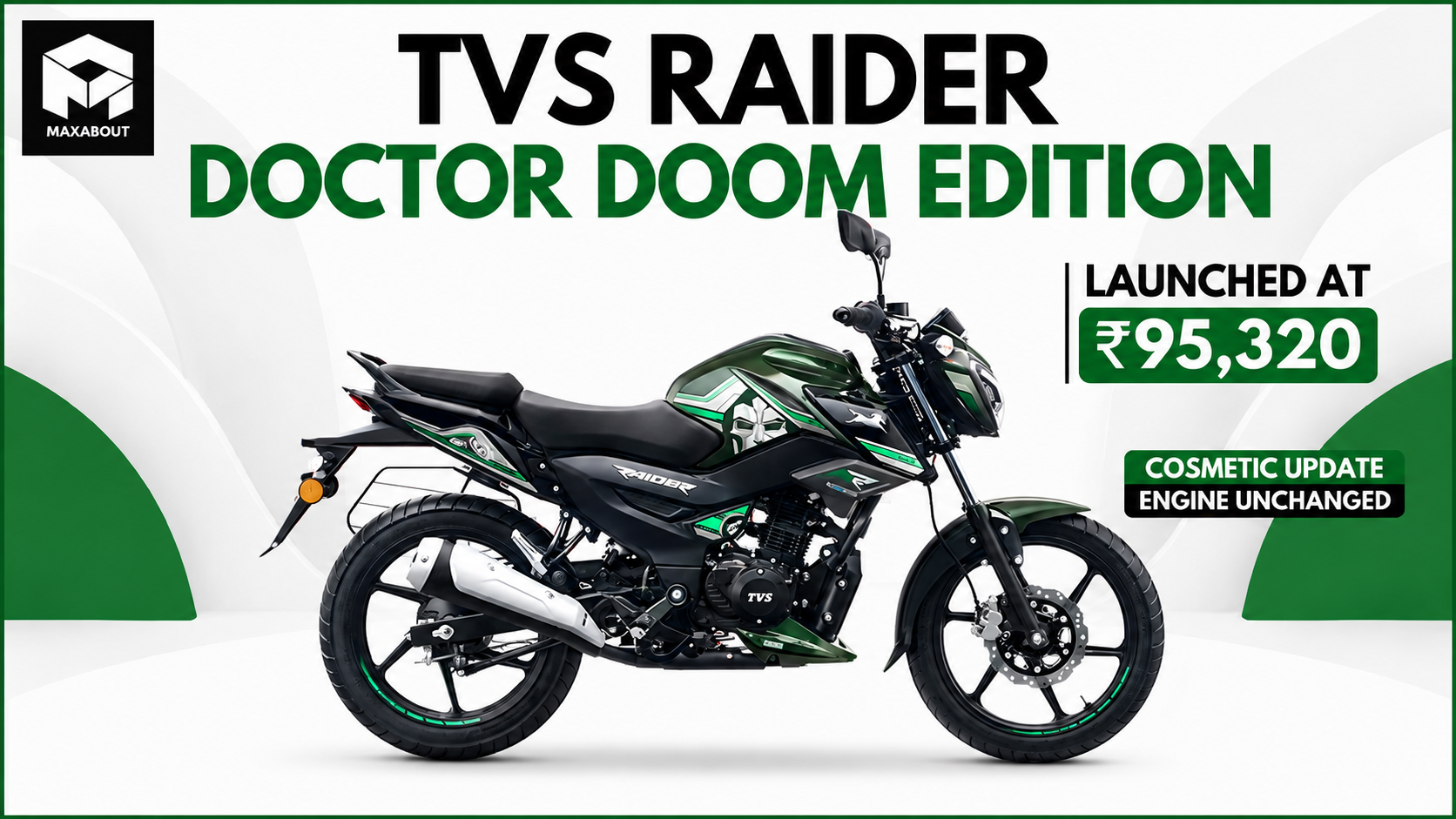 TVS Raider 125 Doctor Doom Edition Launched at ₹95,320