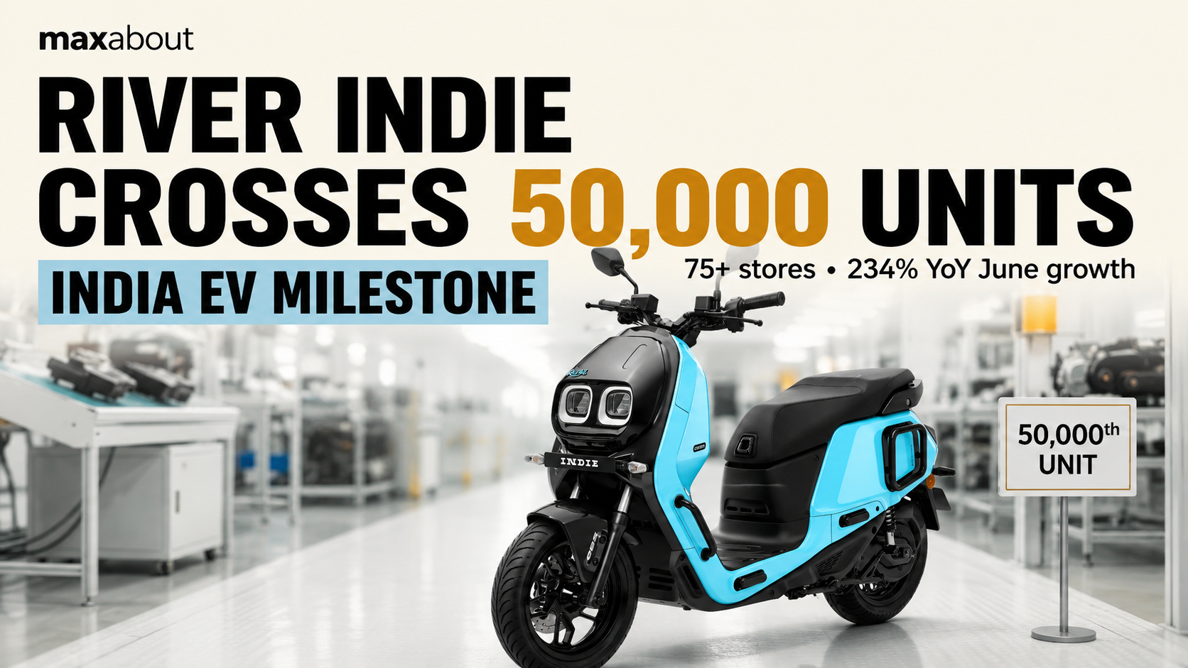 River Indie Crosses 50,000-Unit Production Milestone in Under Three Years