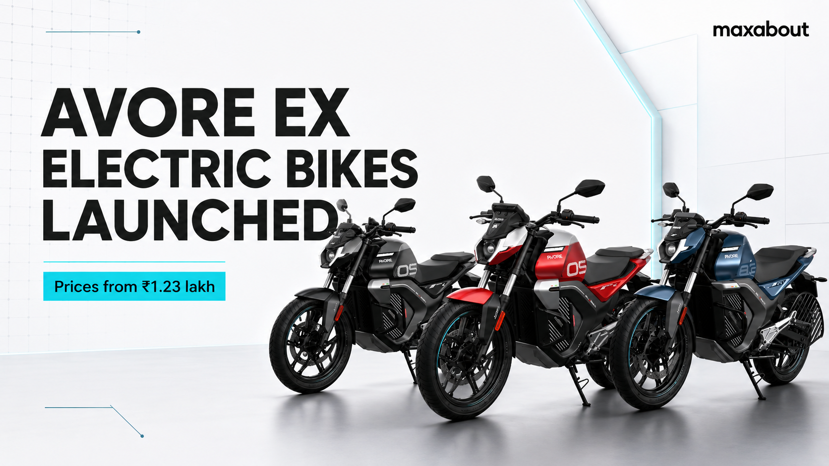 Avore EX1 and EX2 Range Launched Starting at ₹1.25 Lakh: Price, Specs & Range Detailed