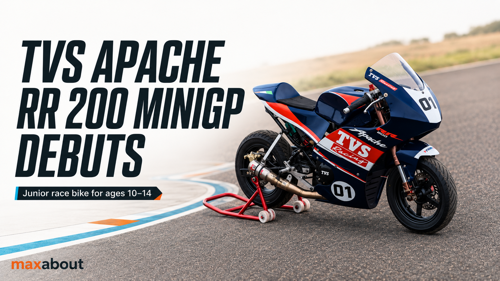 TVS Apache RR 200 Mini GP Unveiled for Young Racers: Price, Specs & Program Details