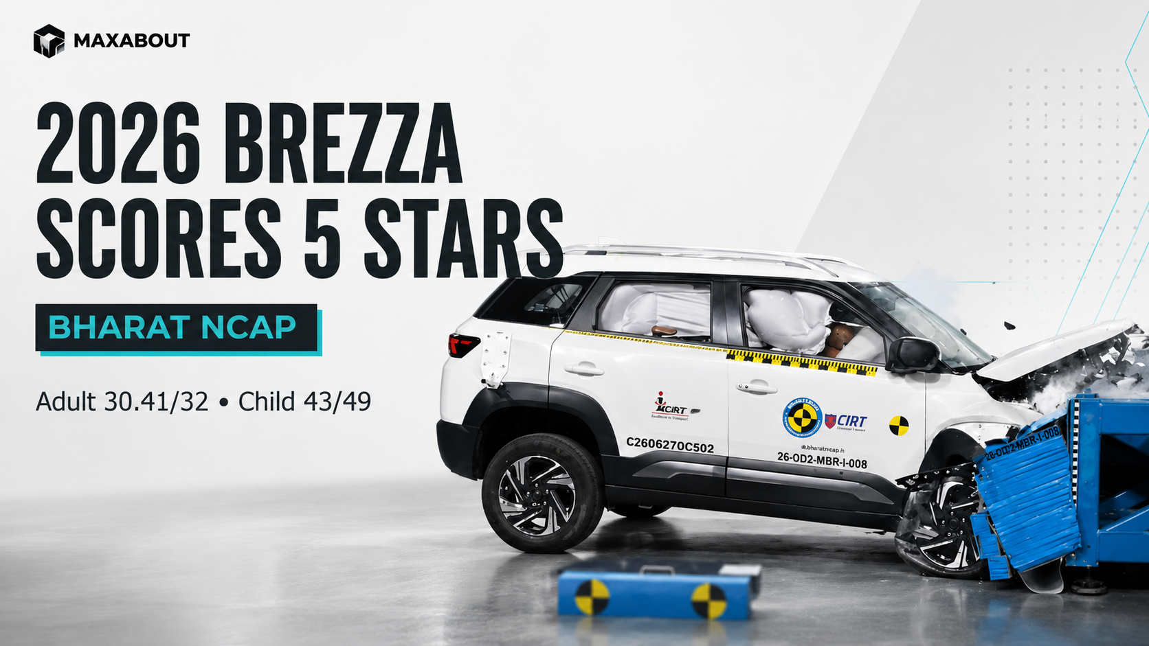 2026 Maruti Brezza Gets 5-Star Bharat NCAP Rating: Full Scorecard Explained