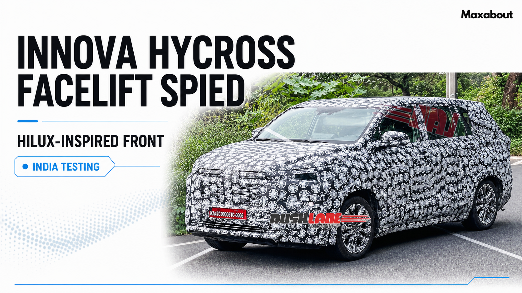 Toyota Innova Hycross Facelift Spied with Hilux-Inspired Front Look: Key Upgrades & Expected Launch