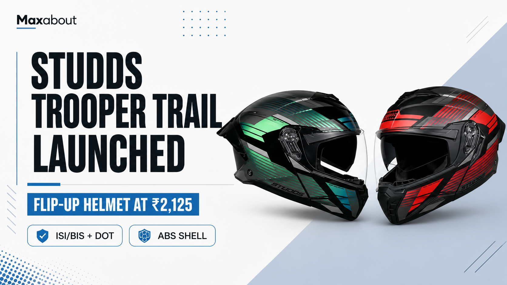 STUDDS Trooper Trail helmet launched at ₹2,125