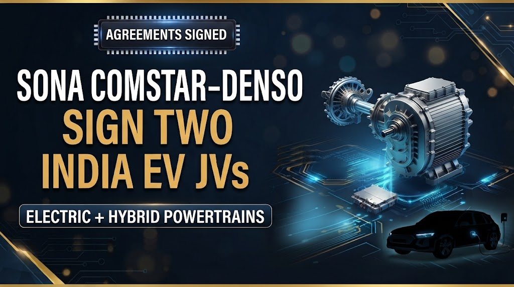 Sona Comstar Shares in Focus Following ₹1,750 Crore EV Joint Venture Deal With DENSO