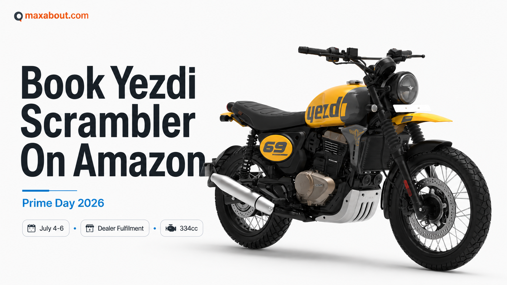 Yezdi Scrambler Launched on Amazon for Prime Day 2026: Offers, Price, and Booking Process