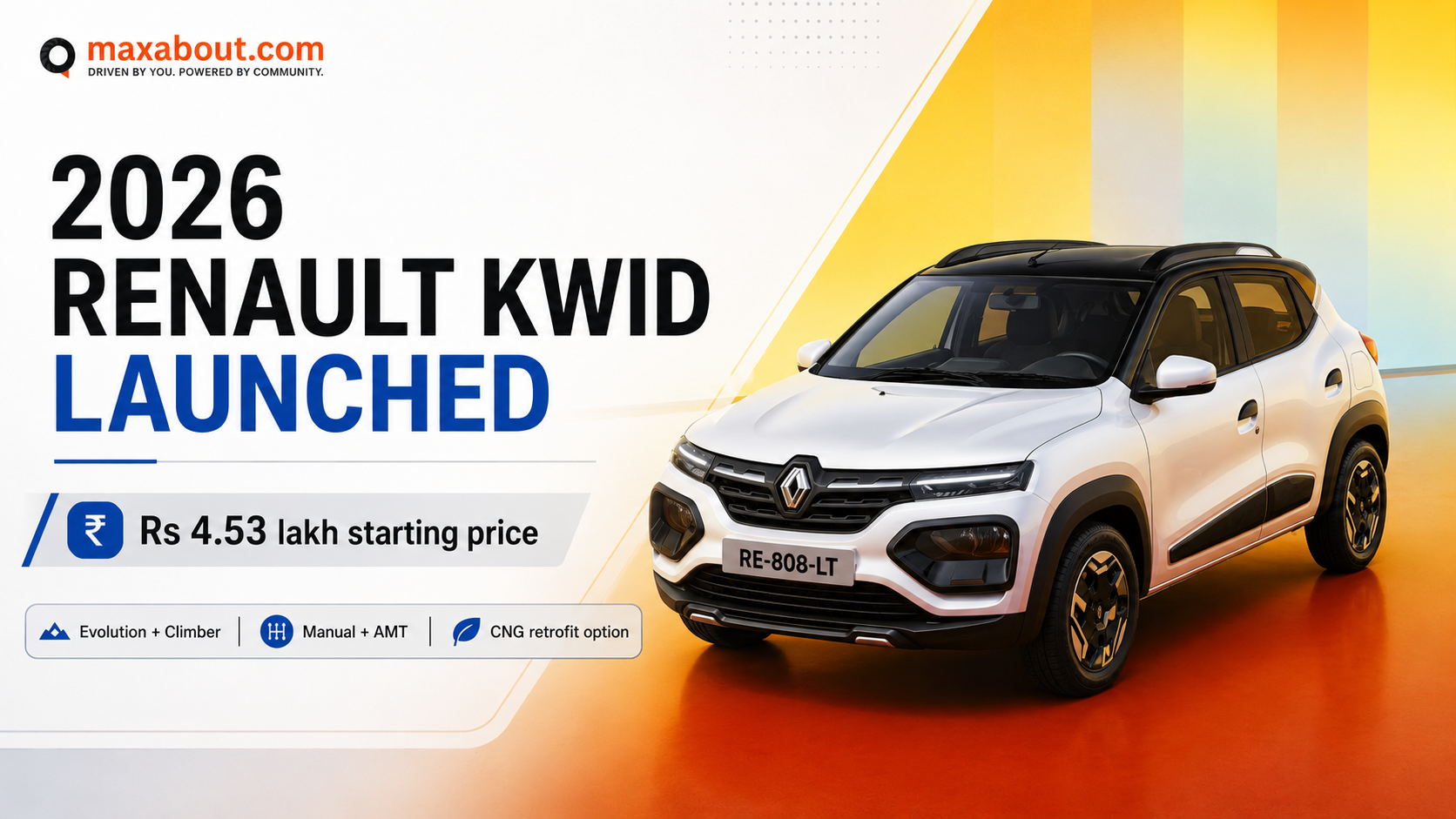2026 Renault Kwid Launched In India From Rs 4.53 Lakh