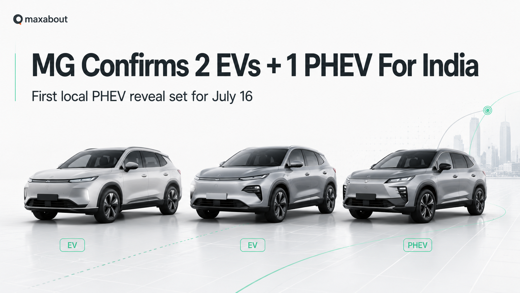 JSW MG Motor Confirms 2 New EVs & 1 Plug-In Hybrid Launch in India This FY