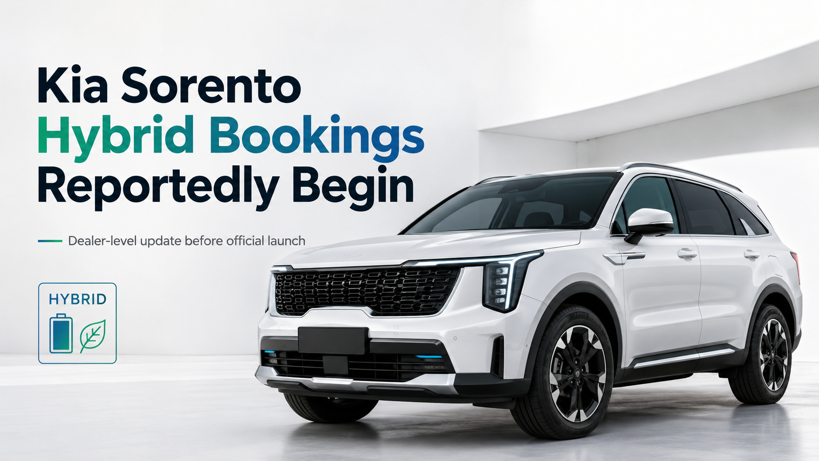 Kia Sorento Hybrid Unofficial Bookings Open: Check Price, Token Amount & India Launch Date
