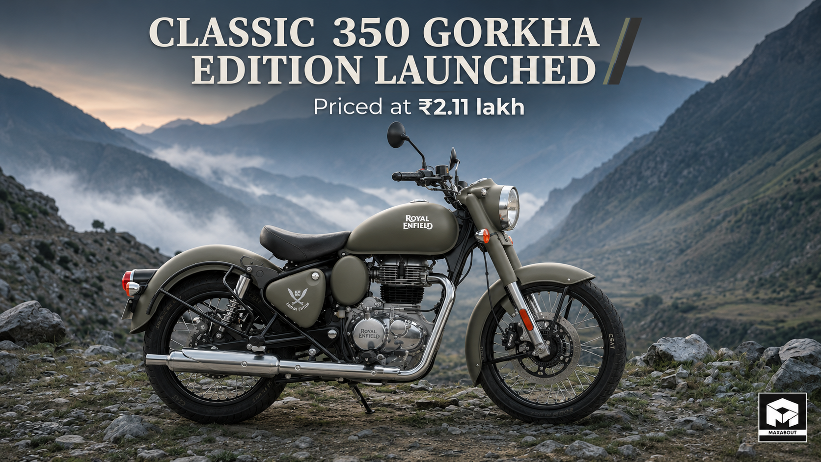 Royal Enfield Classic 350 Gorkha Edition Launched at Rs 2.11 Lakh
