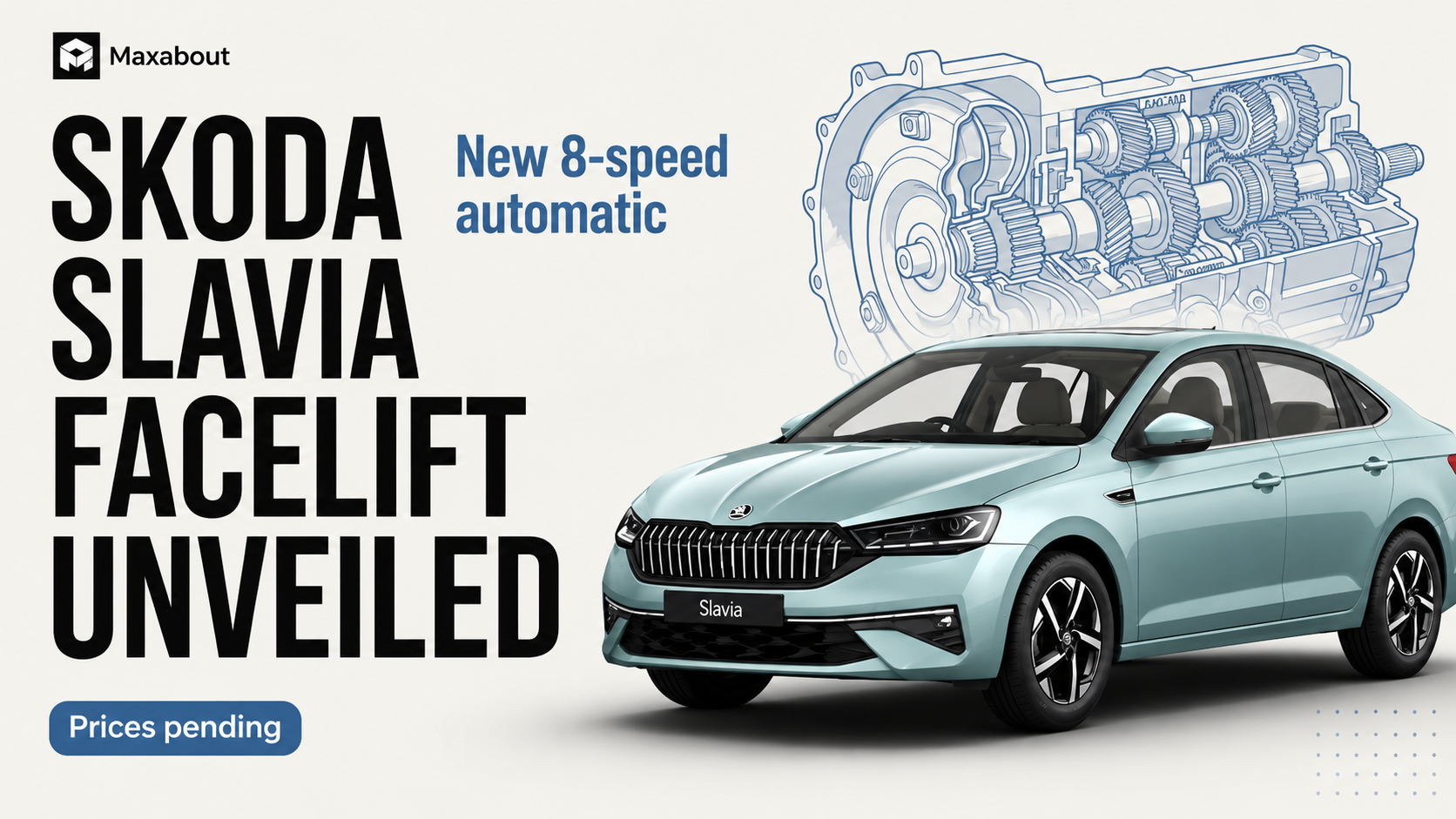Skoda Slavia Facelift Unveiled in India with New 8-Speed Automatic