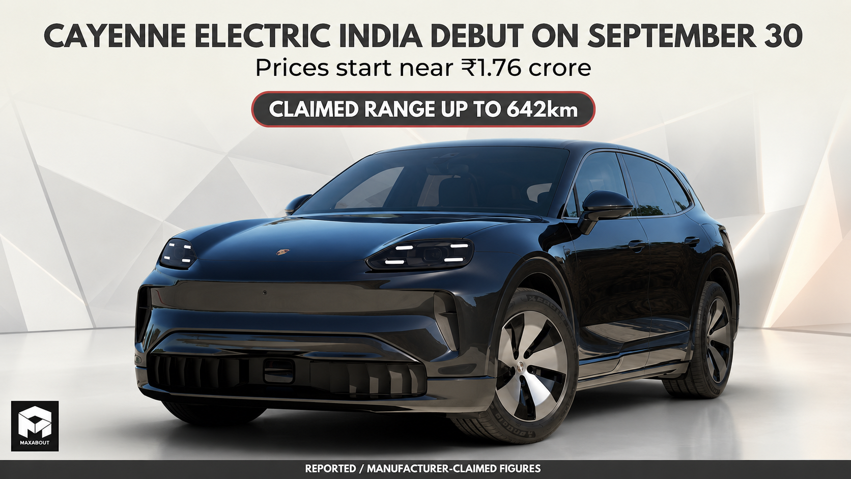 Porsche Cayenne Electric India Debut Set for September 30