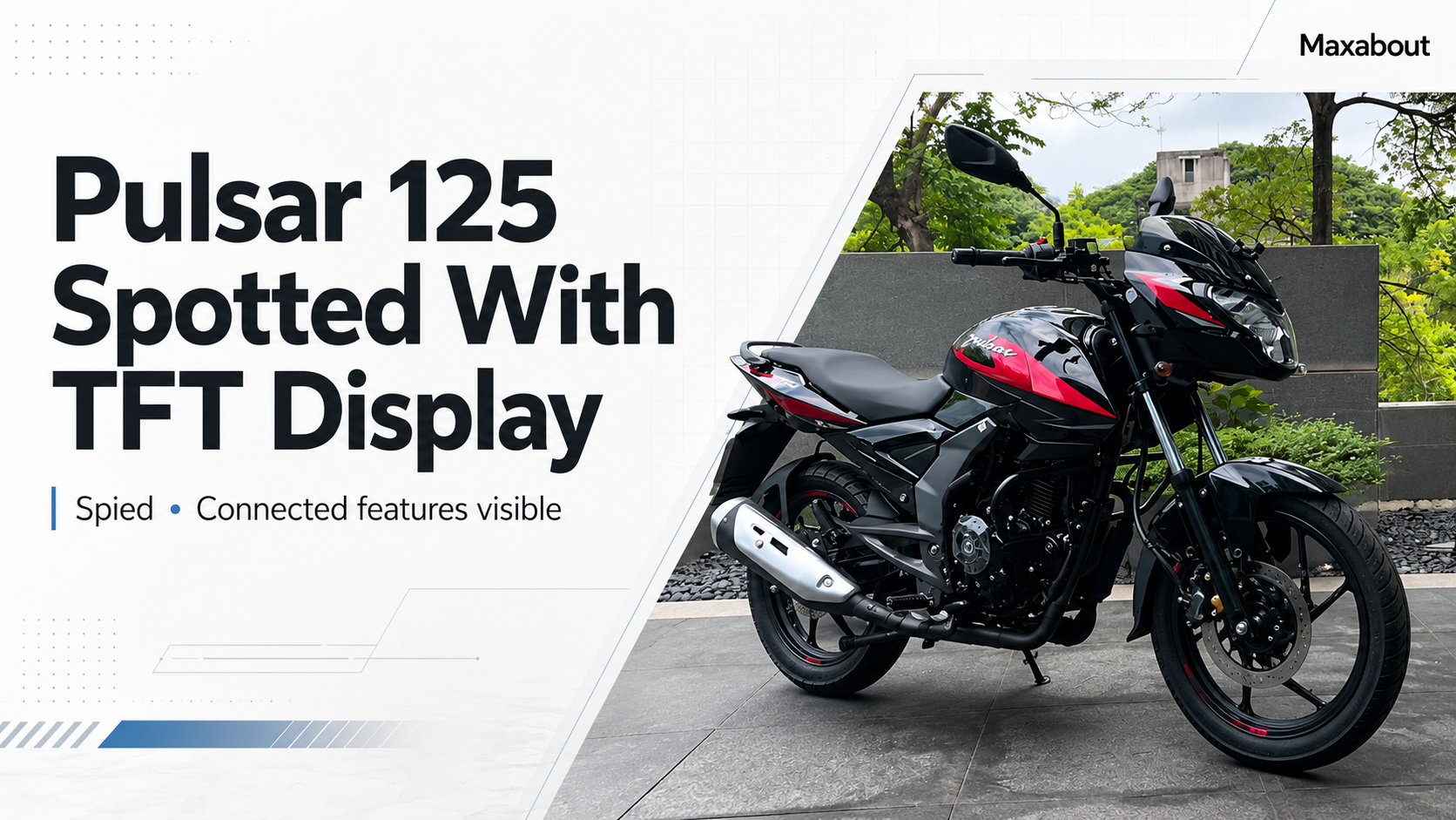 Upcoming Bajaj Pulsar 125 Spotted With TFT Display