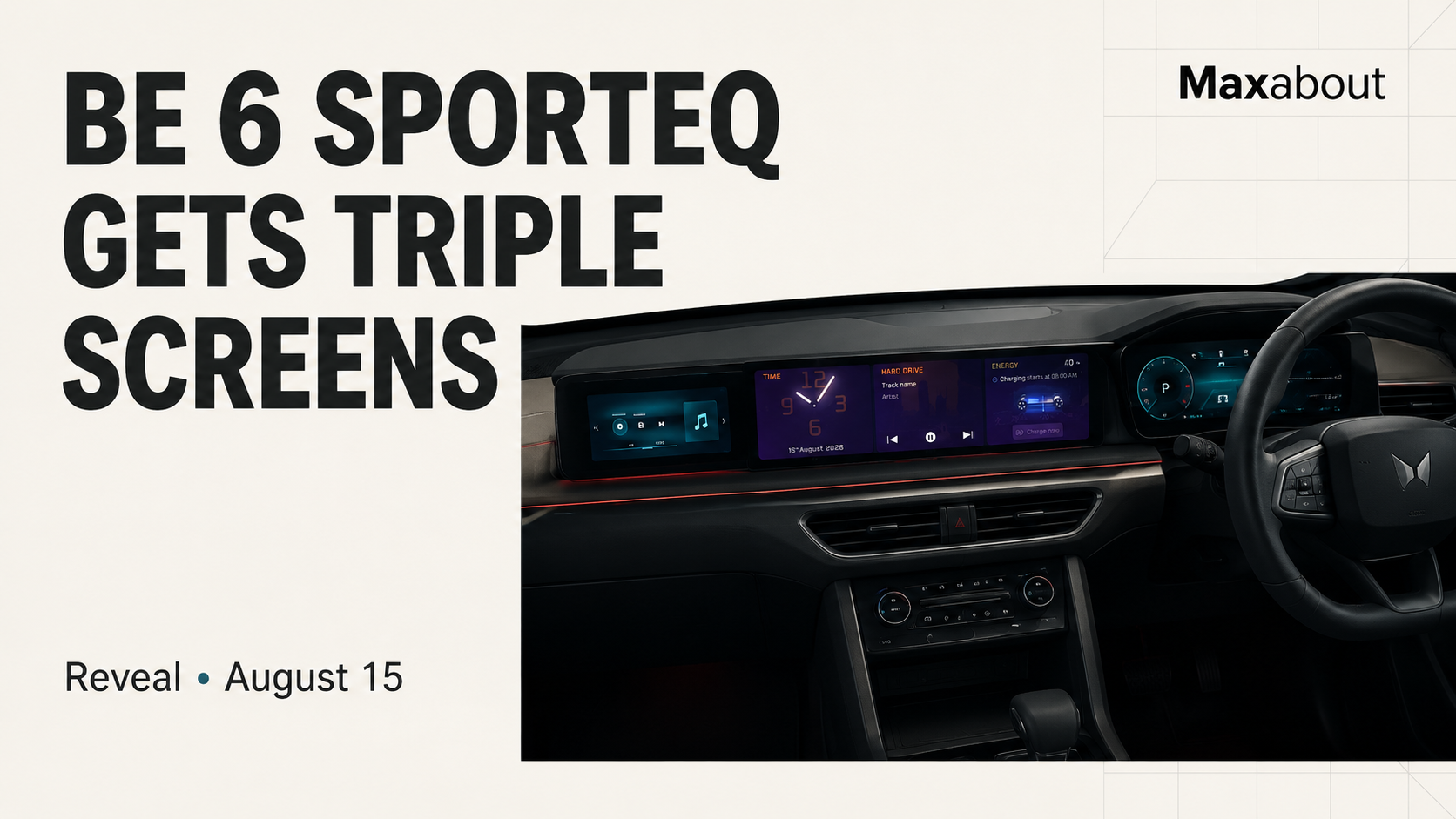 Mahindra BE 6 Sporteq Teased With Triple Screens Ahead of August 15 Reveal