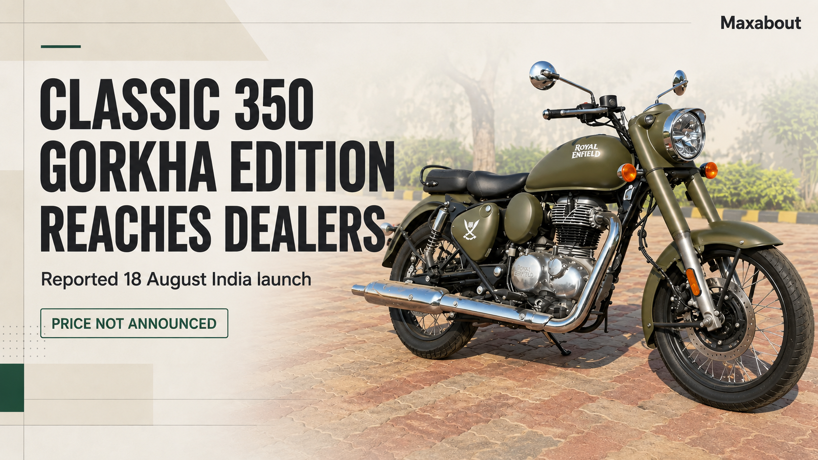 Royal Enfield Classic 350 Gorkha Edition Reaches Dealers Ahead of Reported August 18 Launch