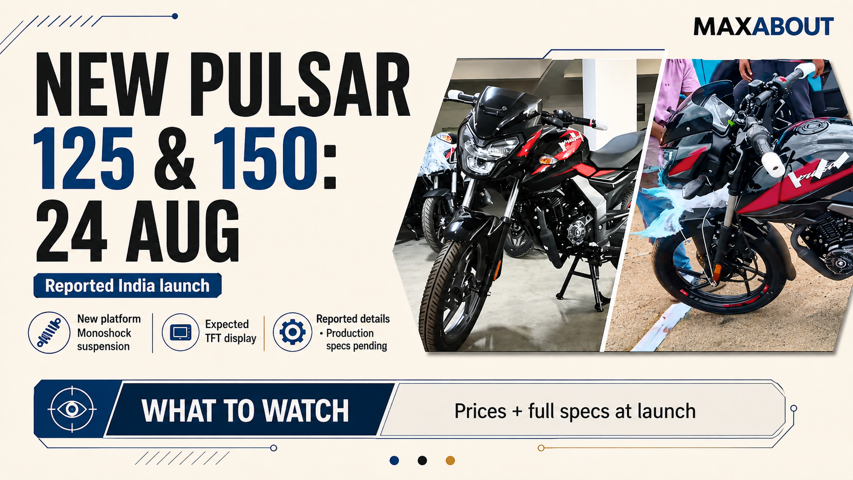 New Bajaj Pulsar 125 and Pulsar 150 India Launch Reported for August 24