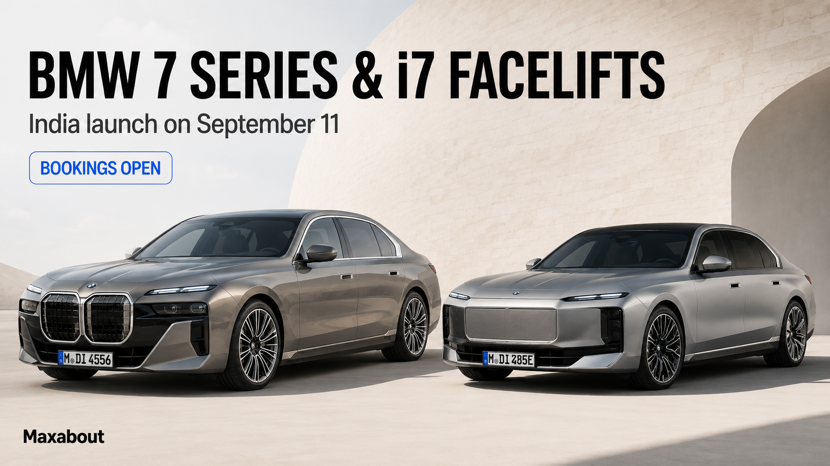 BMW 7 Series and i7 Facelifts Reportedly Launching in India on September 11