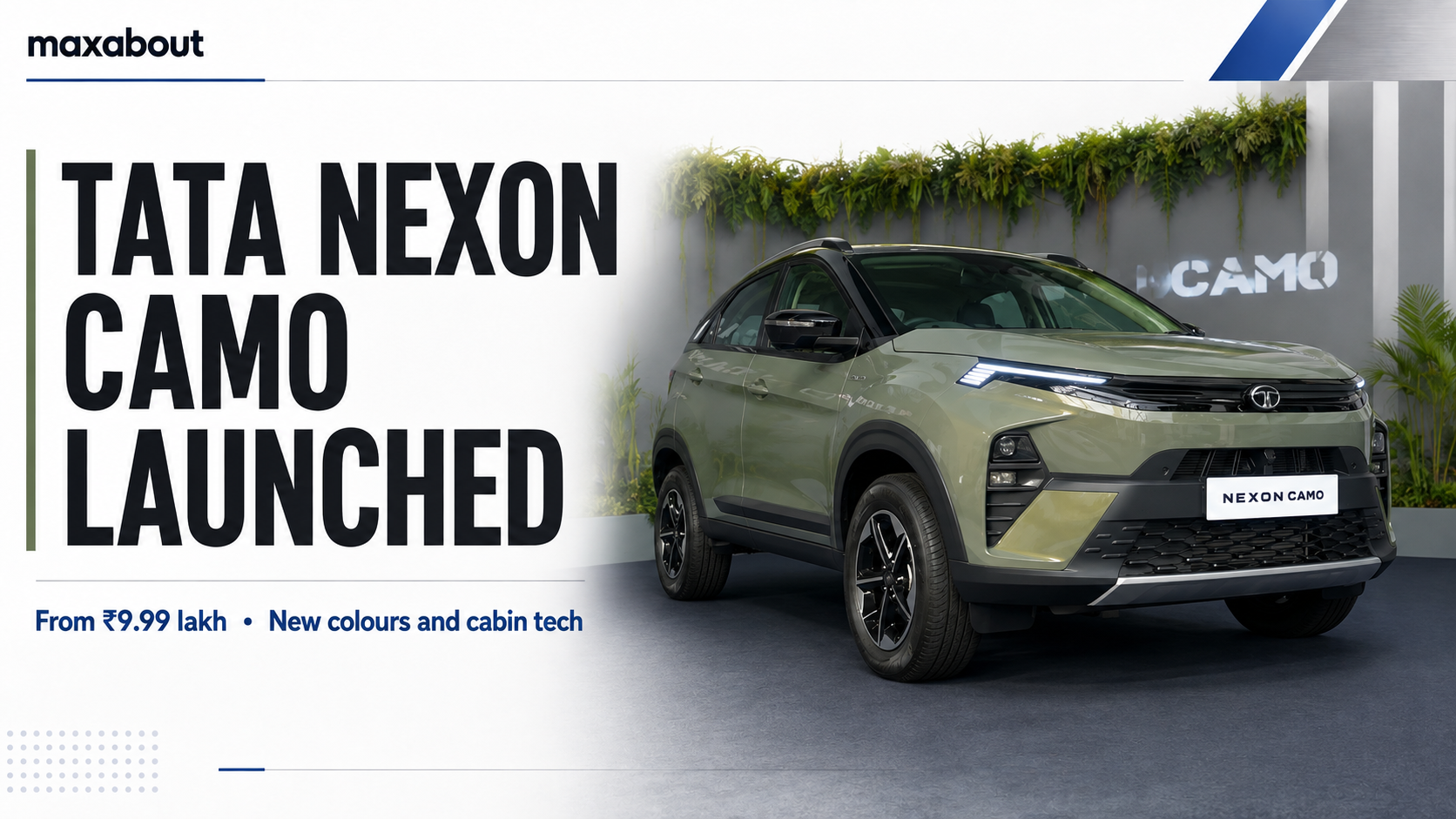 Tata Nexon Camo Edition Launched From ₹9.99 Lakh