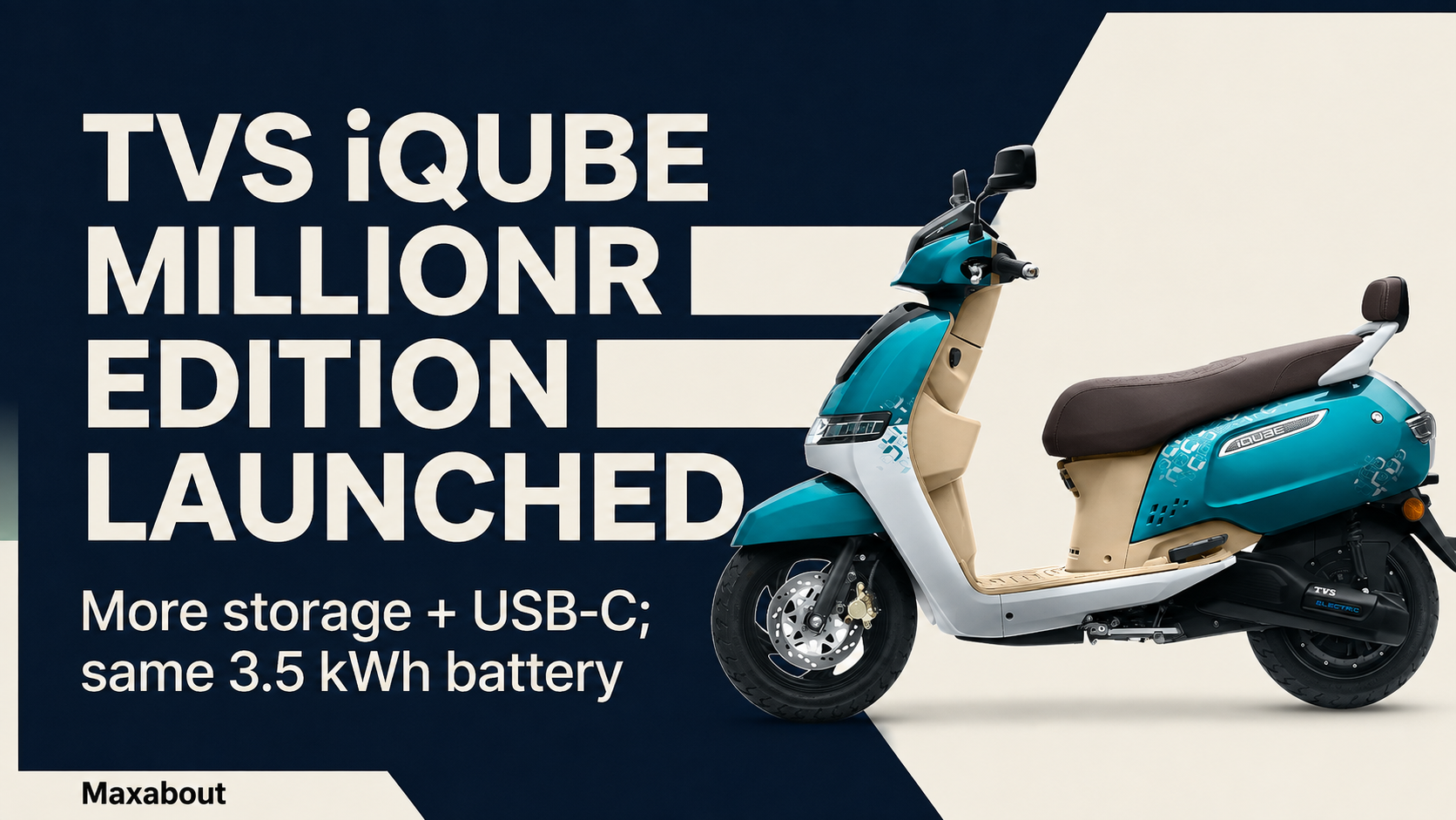 TVS iQube MillionR Edition: Price, Extra Storage and What Changes