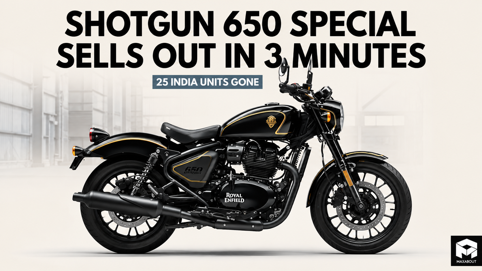 Royal Enfield Shotgun 650 X Rough Crafts sells out in 3 minutes