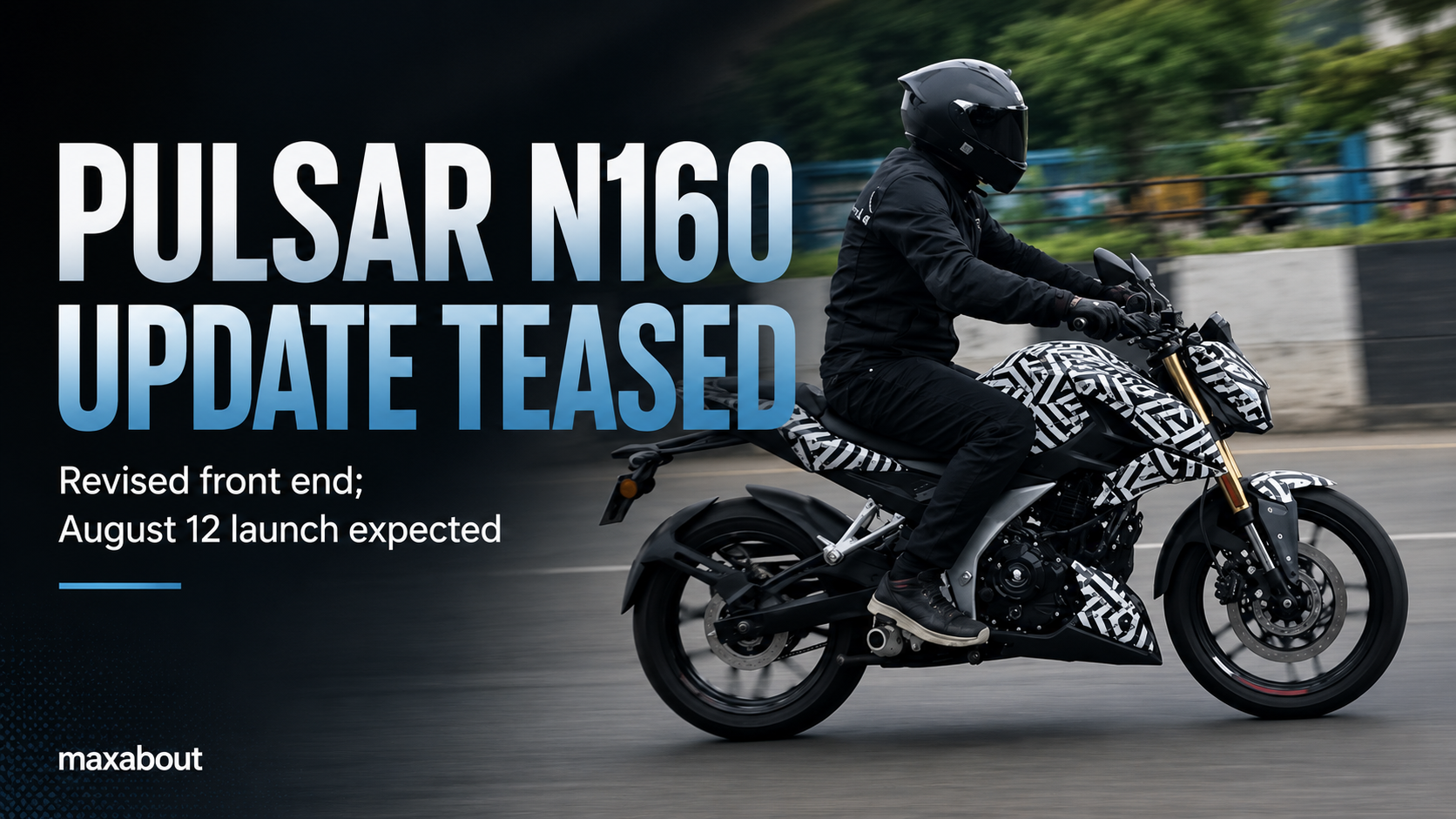 Updated Bajaj Pulsar N160 Teased Ahead of Expected August 12 Launch
