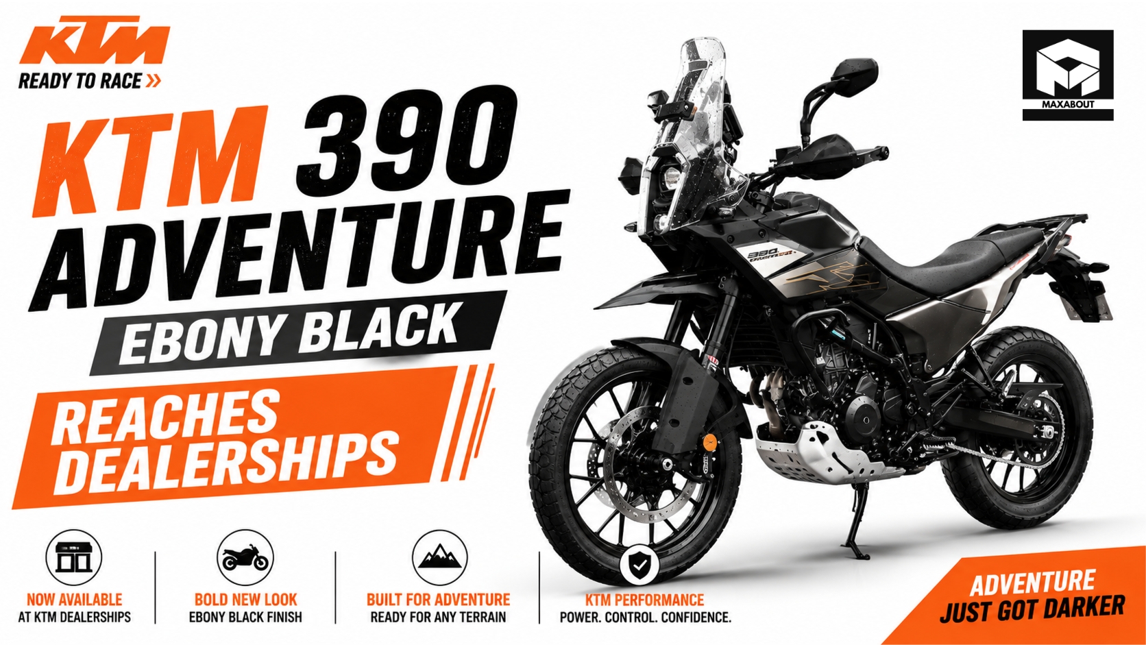 KTM 390 Adventure Ebony Black Reaches Dealerships: Reported Price and Details