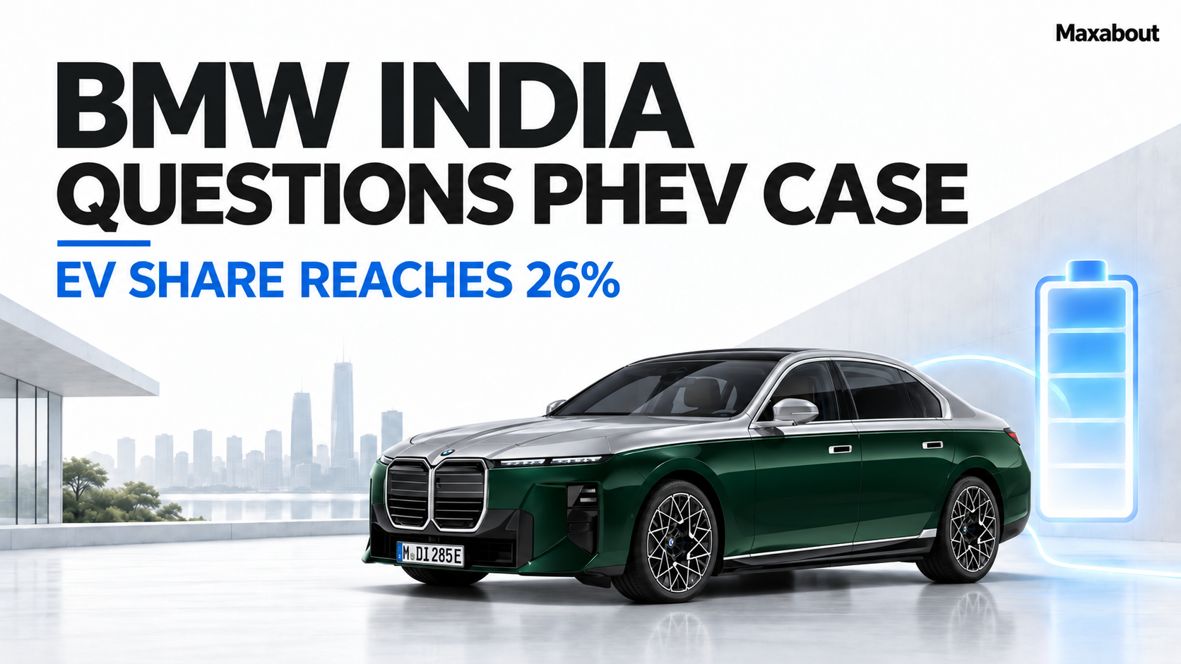 BMW India Sees Little Scope for Plug-In Hybrids as EV Share Hits 26%