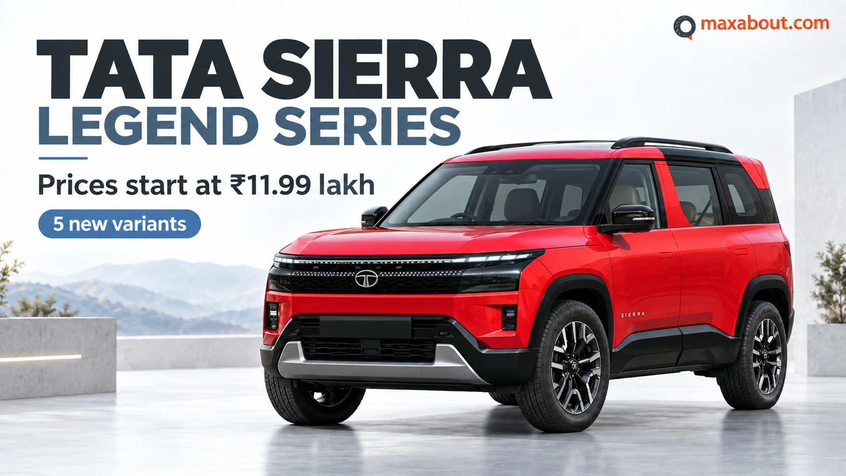 Tata Sierra Legend Series Price Starts at ₹11.99 Lakh: Variants and Features Explained