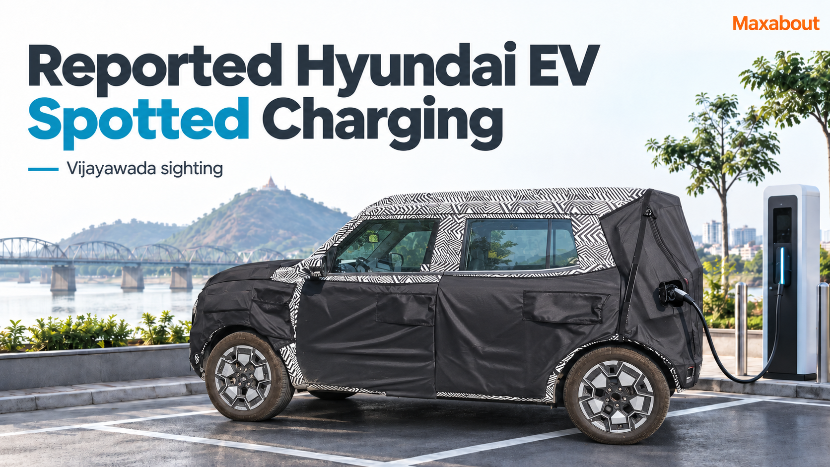 Reported Hyundai Compact EV Spotted at Vijayawada Charger: What the Sighting Really Shows