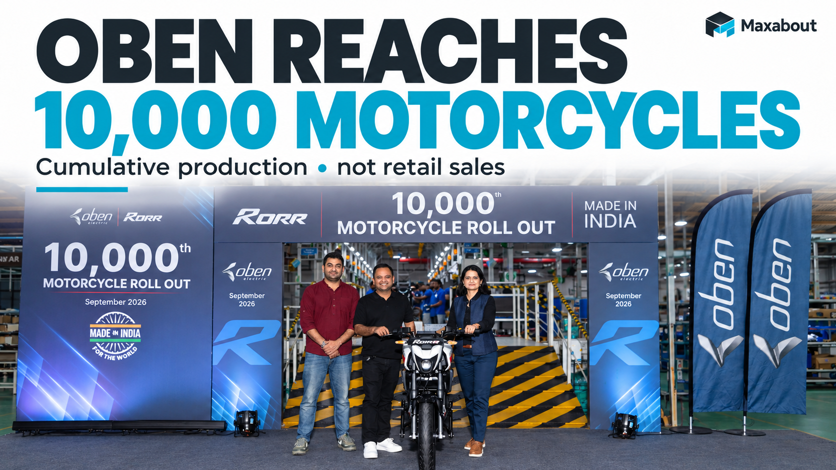 Oben Produces Its 10,000th Motorcycle: Why Production Is Not Retail Sales