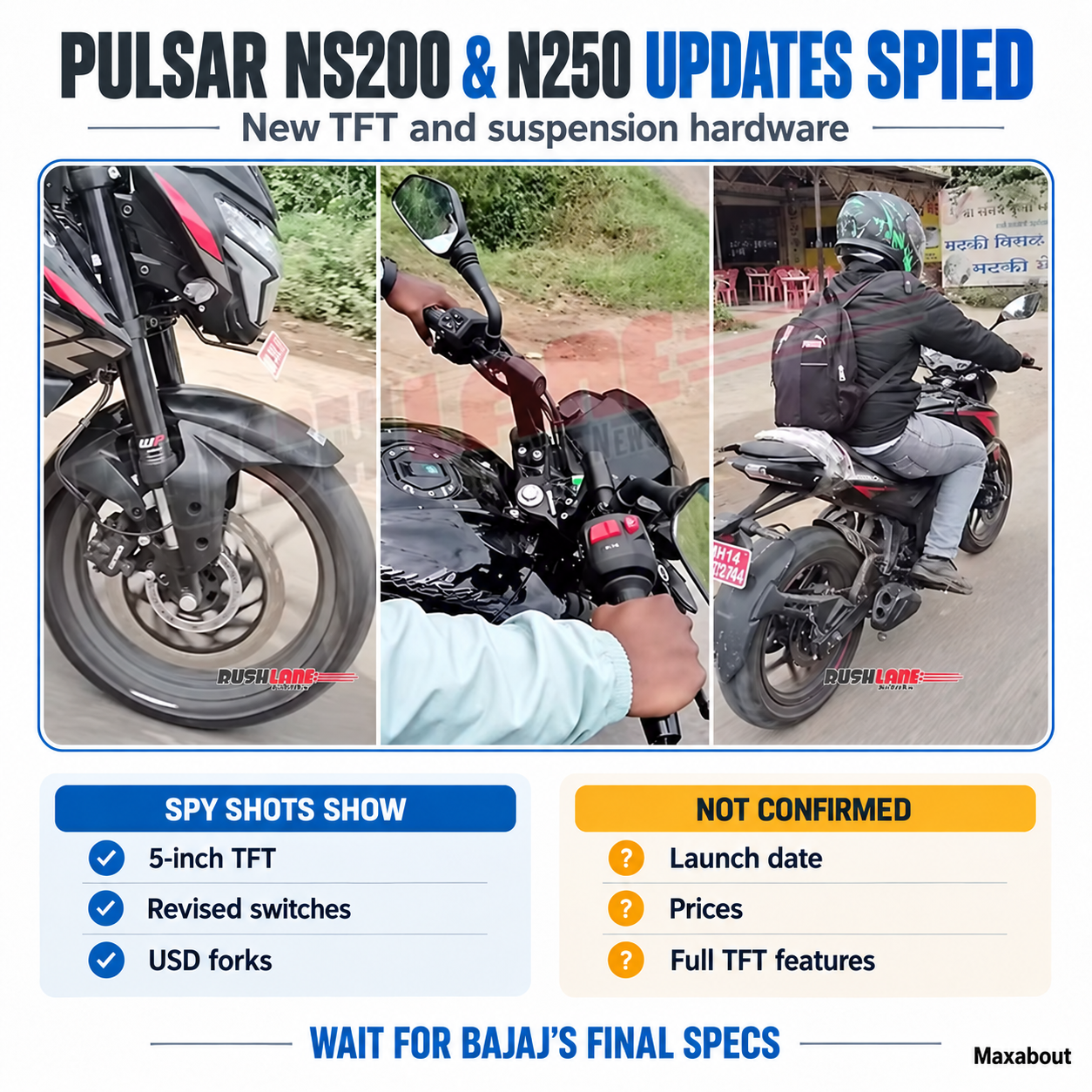 bajaj-pulsar-ns200-and-n250-updates-spied-with-new-tft-1