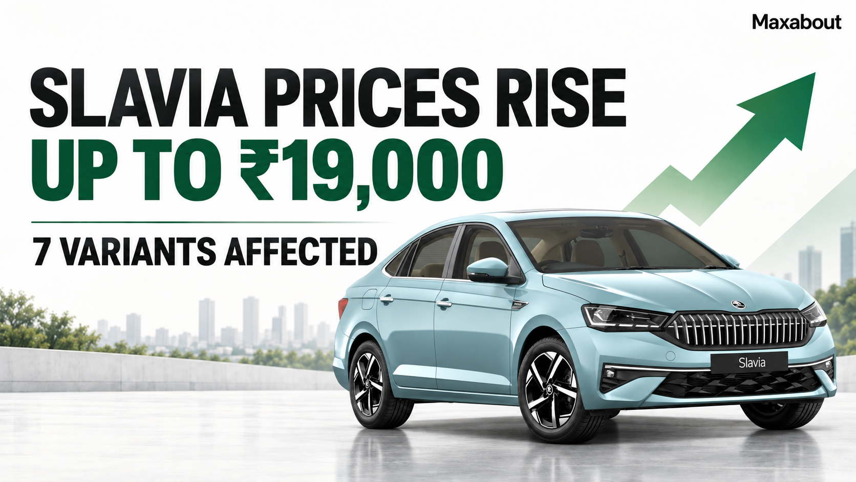 Skoda Slavia Prices Rise by Up to ₹19,000: Seven Variants Listed