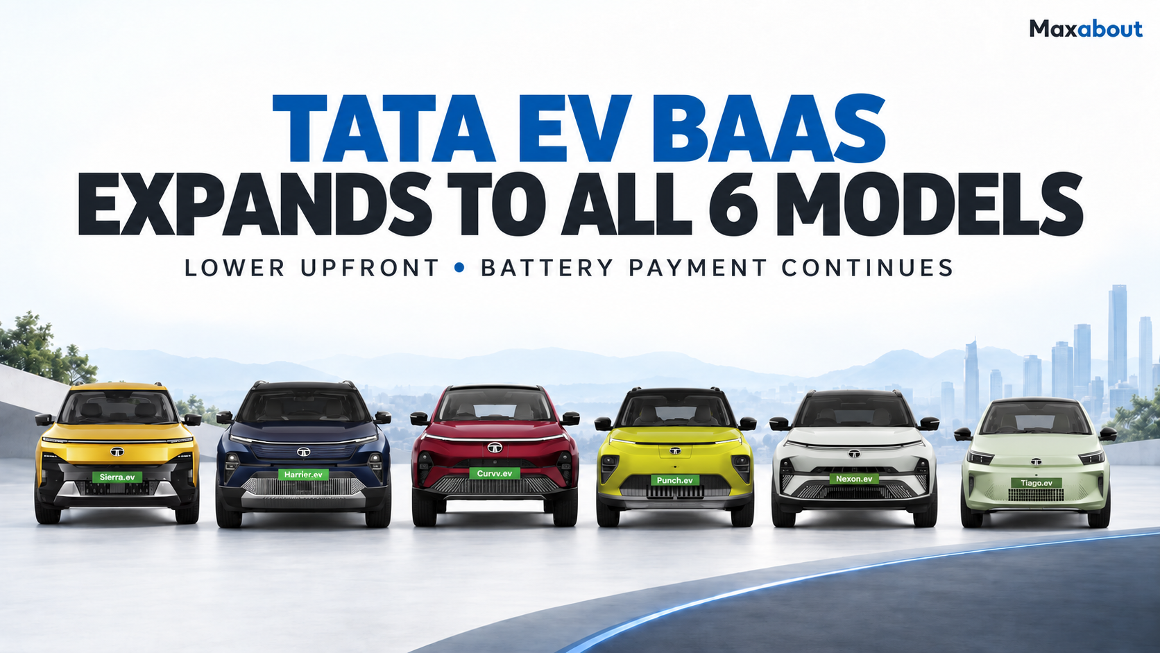 Tata EV BaaS Now Covers Six Models: Prices and Per-Km Charges