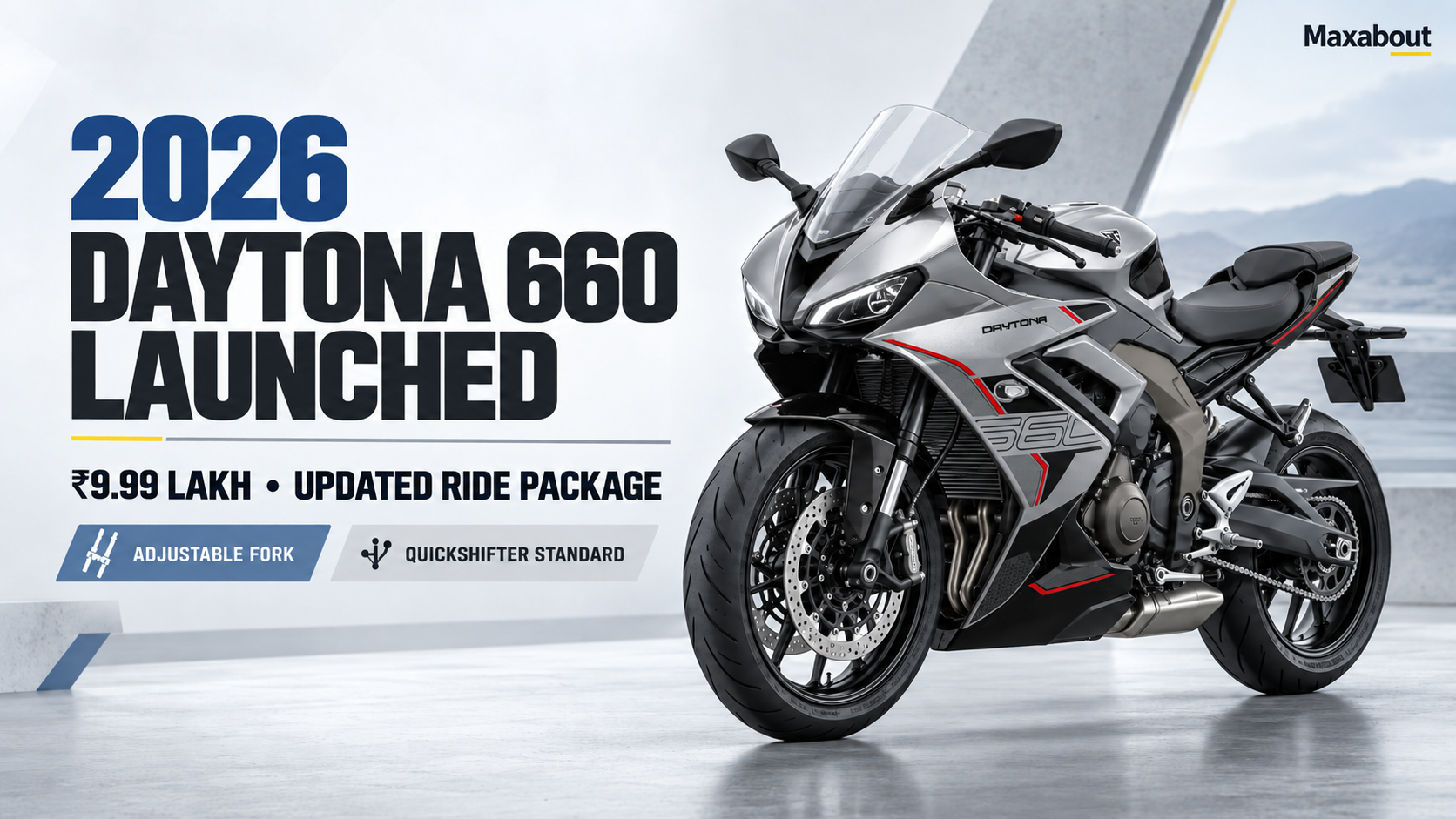 2026 Triumph Daytona 660 at ₹9.99 Lakh: What the ₹11,000 Update Adds
