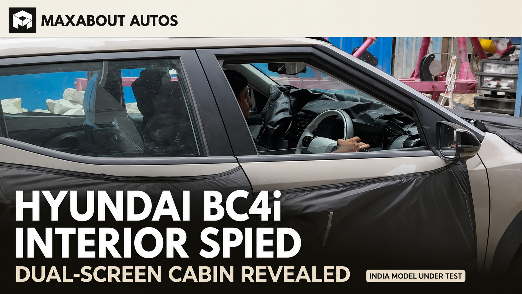 Hyundai BC4i Interior Spied in India: Dual Screens Revealed, Key Details Still Unconfirmed