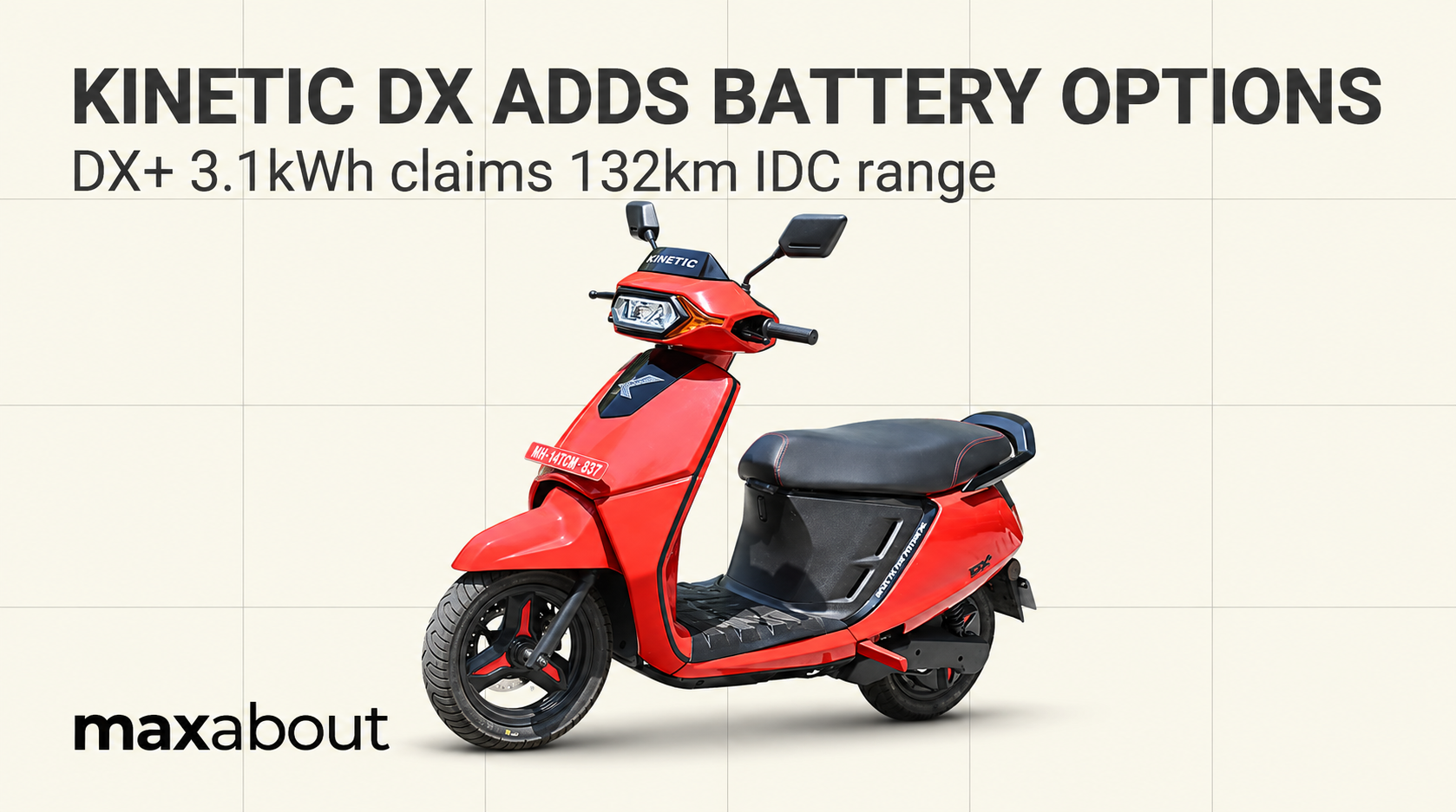 Kinetic DX adds larger batteries: DX+ 132km range and power trade-off