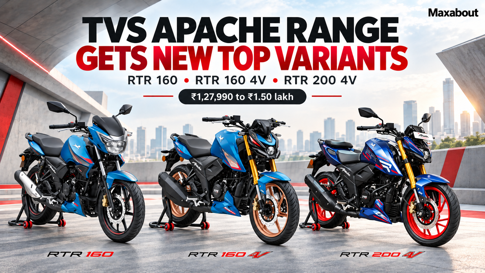 TVS Apache RTR 160, 160 4V and 200 4V New Variants: Prices and Features