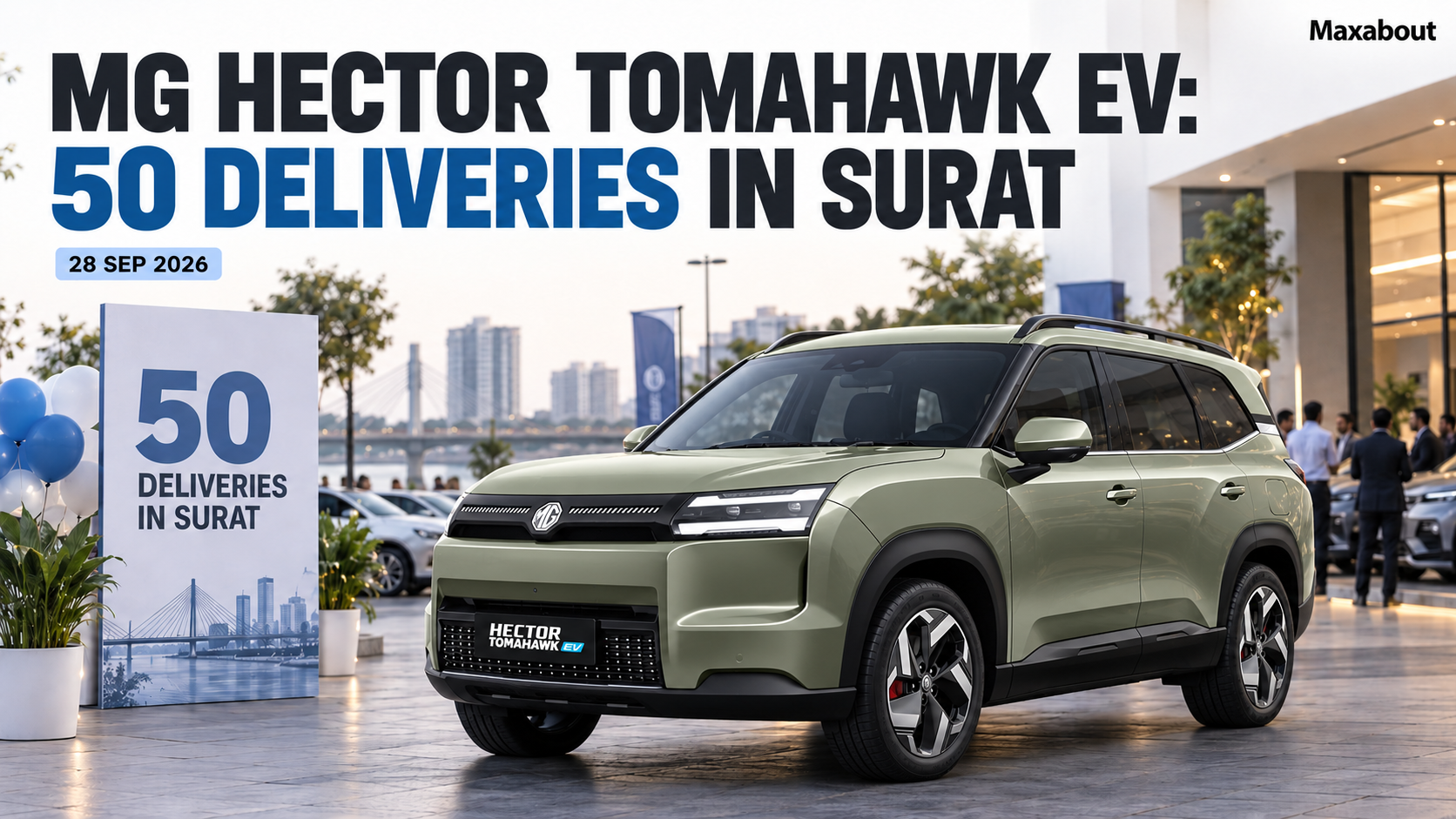 MG Hector Tomahawk EV Deliveries Begin with 50-Unit Surat Handover