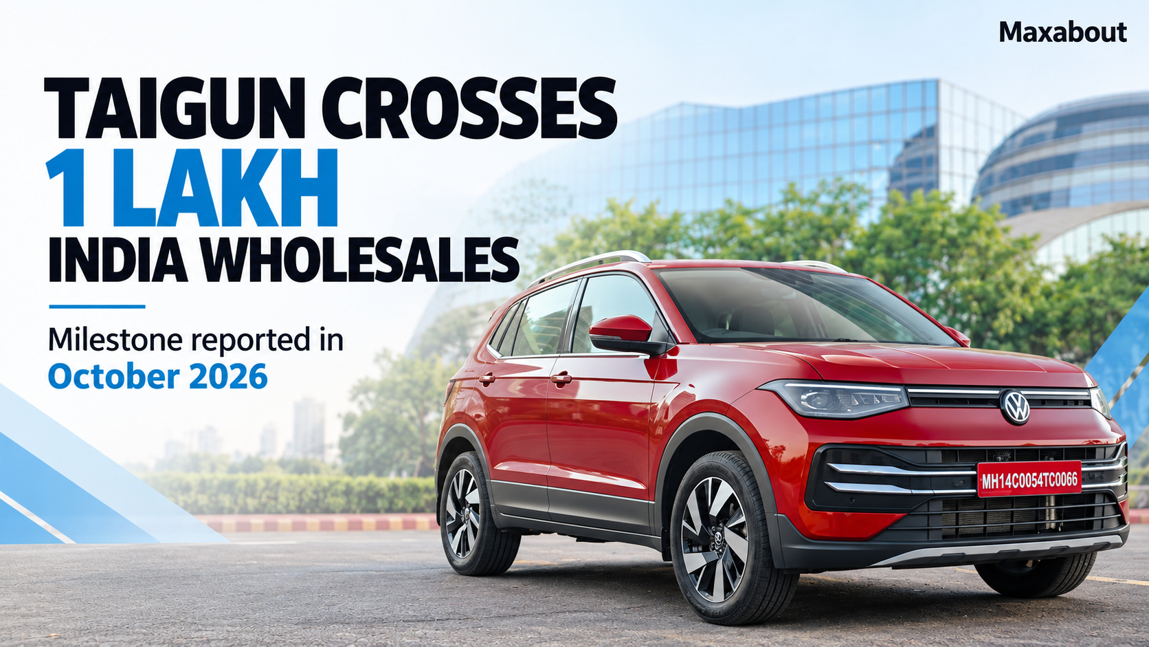 Volkswagen Taigun crosses 1 lakh India wholesales: the figures explained