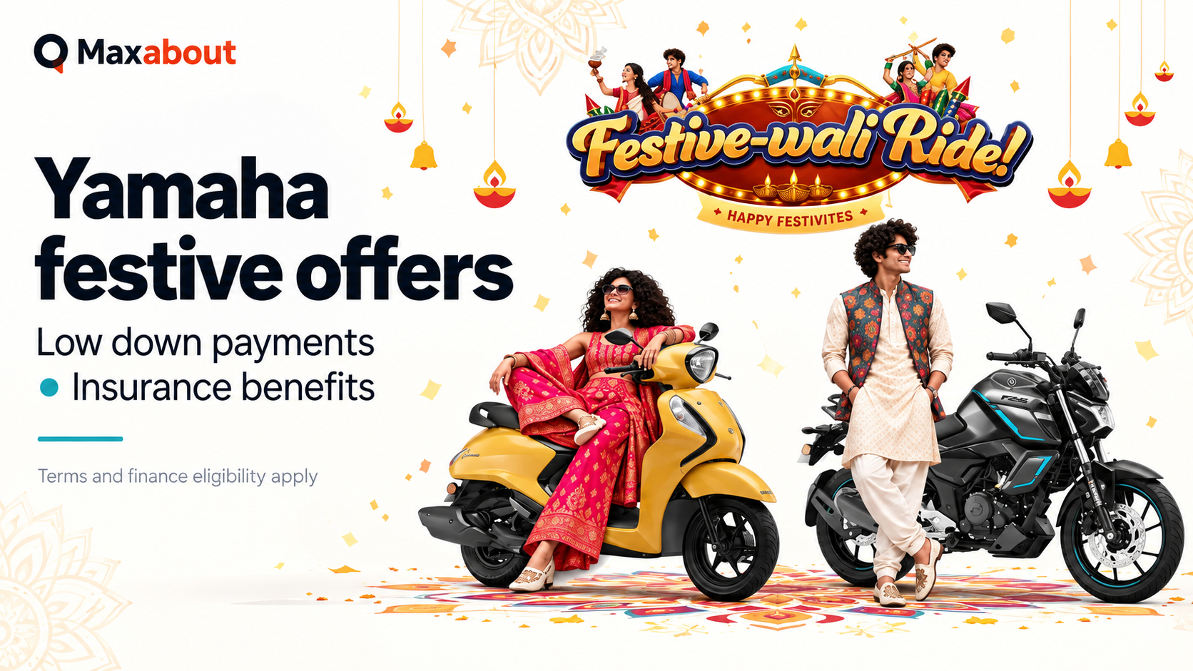 Yamaha Festive Offers: Model-Wise Down Payments and Insurance Benefits
