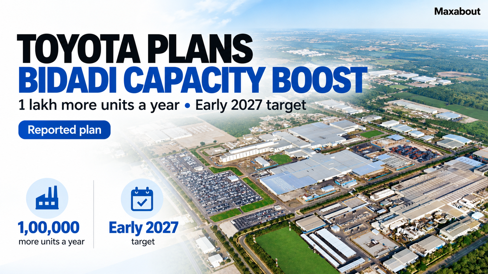 Toyota Bidadi Capacity to Grow by 1 Lakh Units: Early 2027 Target