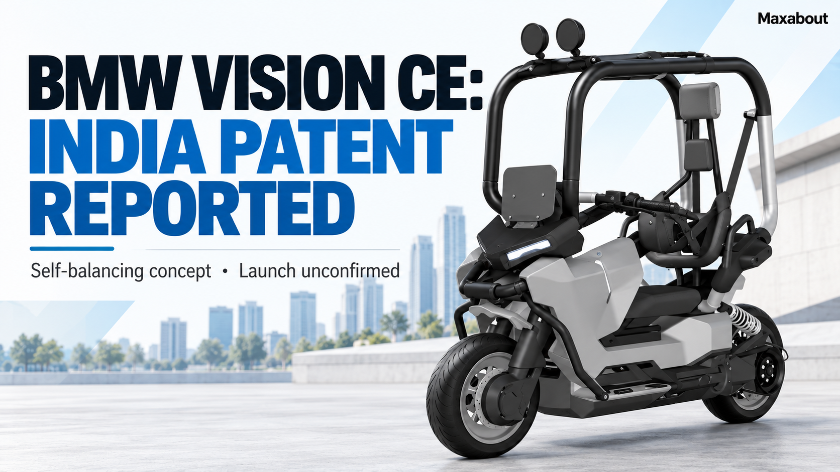 BMW Vision CE India Patent Report: Self-Balancing Concept, Launch Still Unconfirmed