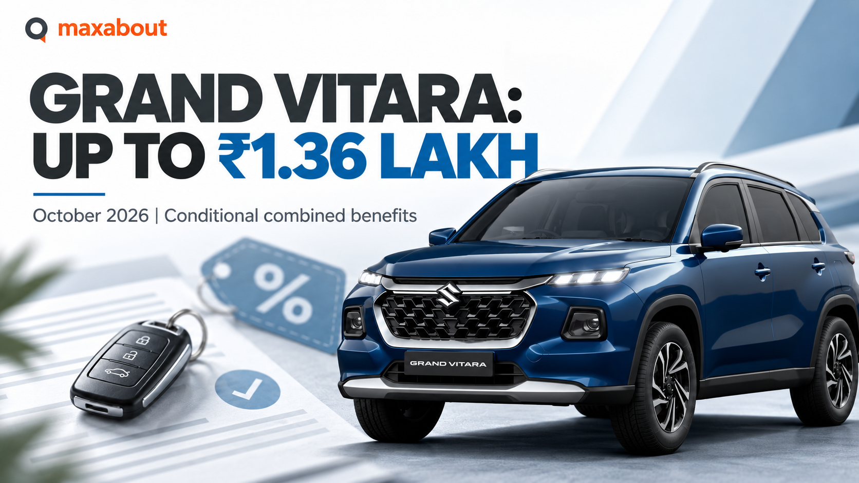 Maruti Grand Vitara October 2026 Offers: Decode the Up-to-₹1.36 Lakh Benefits