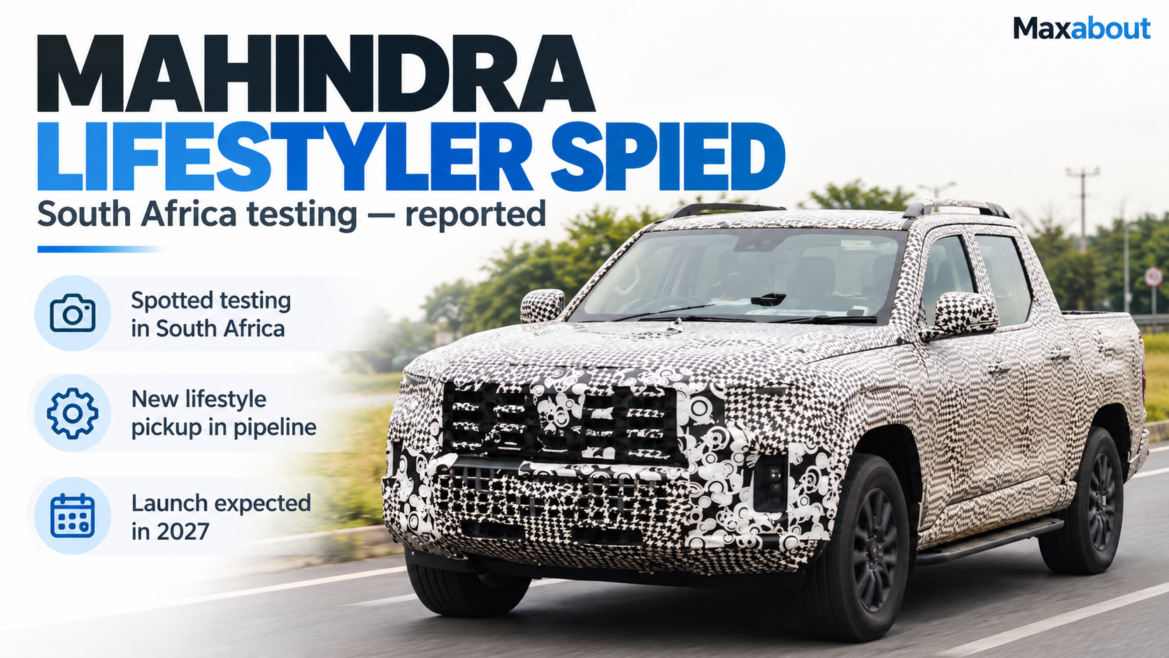 Mahindra Lifestyler spied in South Africa: what the prototype reveals