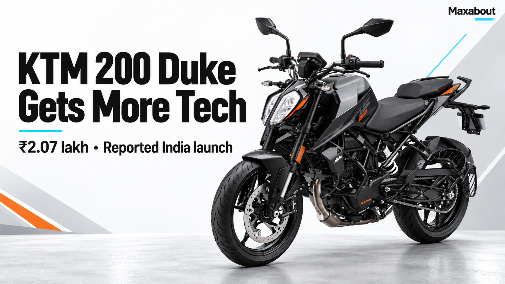 KTM 200 Duke update: quickshifter, traction control and ₹2.07 lakh price
