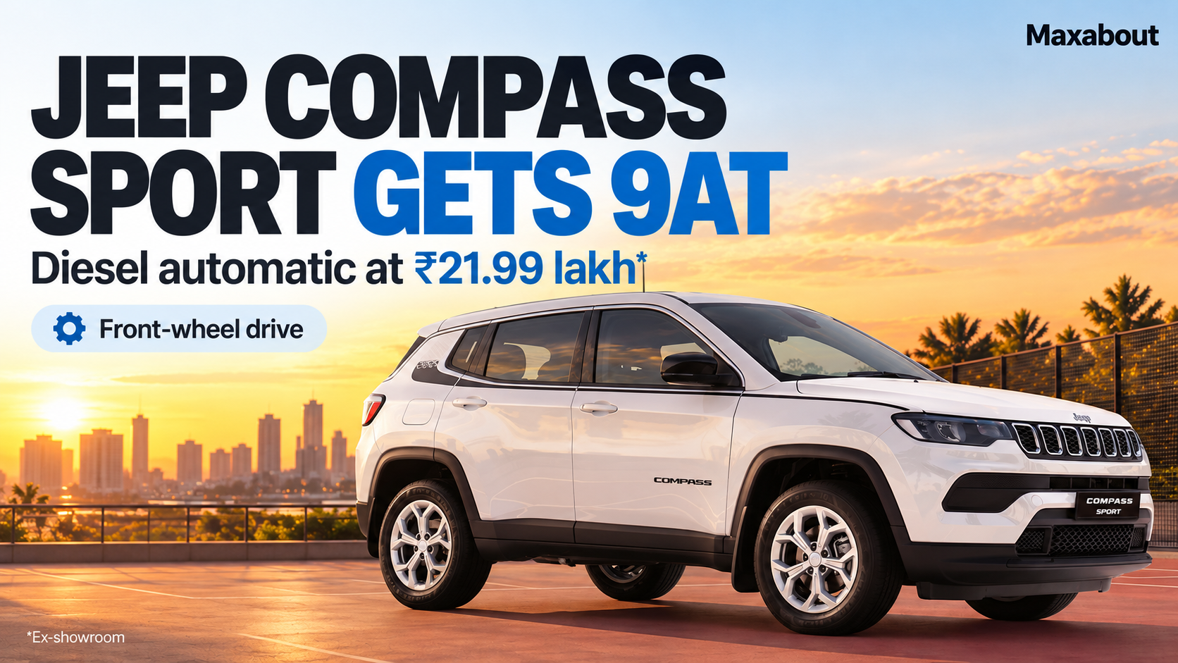 Jeep Compass Sport 9AT launched at ₹21.99 lakh